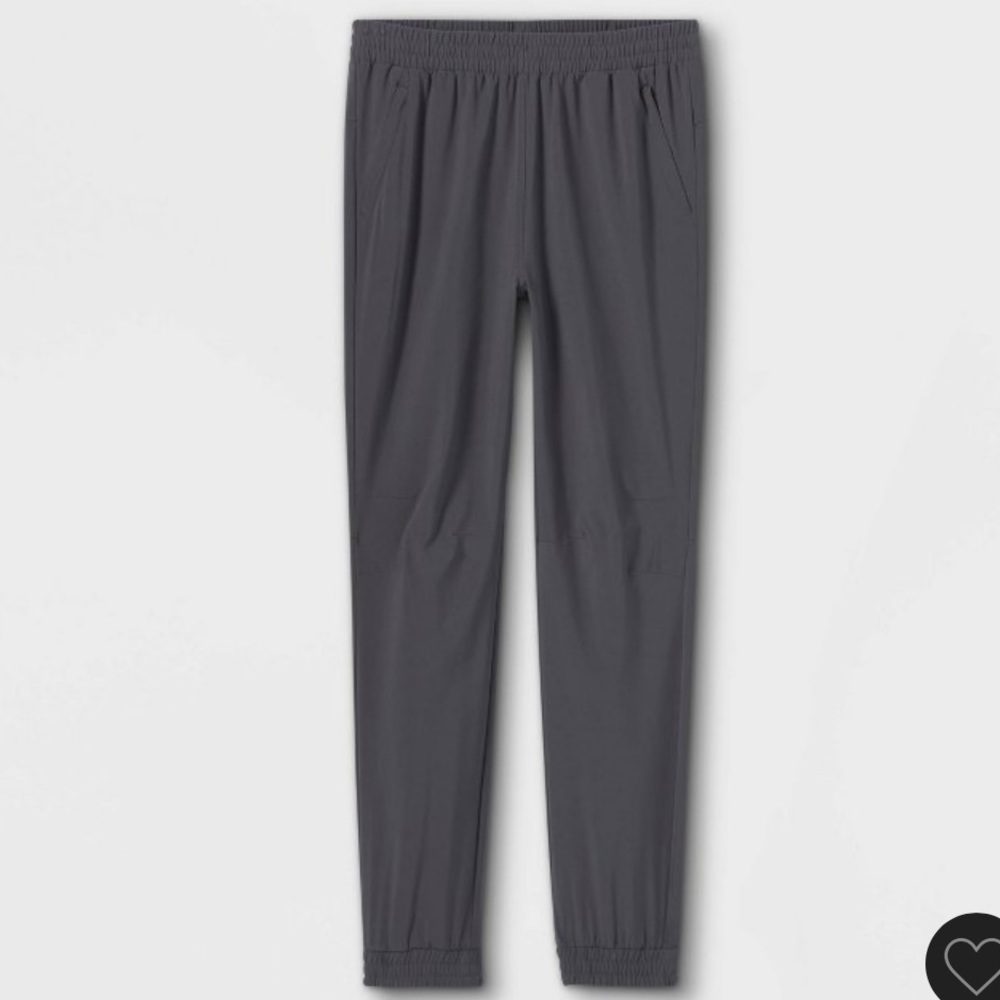 Boy’s stretch woven jogger pants All in Motion gray size XS 4-5 New